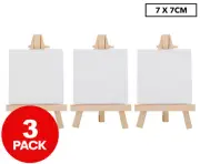 3 Pack Art Box Small Canvas Easel Set Painting Easel Drawing Craft Art Supply