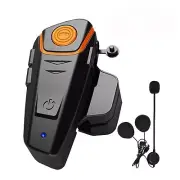 BT-S2 1000m Motorcycle Intercom 3 Riders Helmet Interphone Bluetooth Headset FM