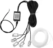 Canbe RGB LED Car Interior Fiber Optic Neon Wire Strip USB Atmosphere Light APP/Music