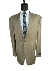NEW CHAPS Mens Tan Khaki BIG & TALL REG FIT Sport Coat Blazer Jacket SIZE 48L