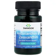 Swanson, Astaxanthin & Zeaxanthin, 60 Softgels