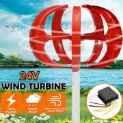 800W 5 Blades Lantern Wind Turbine Generator Vertical Axis Energy Power 24V Kit