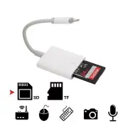 3 in1 USB Camera Connection Kit SD Card Reader Adapter for Apple iPad/iPhone QC