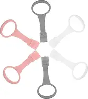 Abaodam 6 Pack Infant Toddler Baby Bed Pull up Rings Crib Hanging Ring Safe Learning Tool for Standing and Motor Skills Development