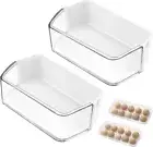 2 PACK DA97-12650A Refrigerator Door Shelf Bin (Right) With Egg Container - B...