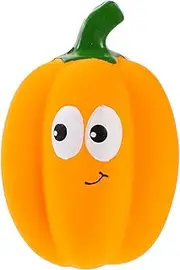 FOMIYES Pet Latex Toys Pet Latex Pumpkin Toy Tough Dog Toys Soft Dog Toys Pet Pumpkin Chewing Toys Dog Squeaky Vegetable Chew Toys for Puppies Dog Toys Squeaky Plush Toy Emulsion Puppy