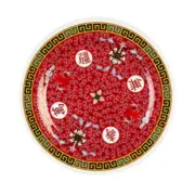 Thunder Group 1010TR 1 Dozen 10 3/8" Round Plates - Longevity Melamine