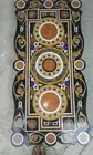 48"x24" Black Marble Dining Table Top Semi Precious Mosaic Art Entryway Desk Dec