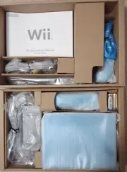 Nintendo Wii RVK S BAAG USZ Limited Edition Blue Console Bundle Tested Rare NIB