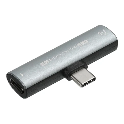 USB C to 3.5mm Headphone and 30W PD Fast Charging Adapter 2 in 1 Hi-Res Audio