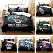 a1712 Bed Sheets ed Boris Brejcha Bedding Set Duvet Cover Bedroom Comforter Covers Quilt Cover Home Textile3-Piece Bedding Set (1 Duvet Cover + 2 Pil