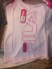 FILA LIGHT PINK SIZE S SMALL RACERBACK BRA TOP SPORTS WITH ZIP UP PICKET AND...
