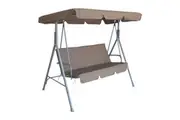 Milano Outdoor Steel Swing Chair - Coffee
