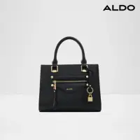 在飛比找momo購物網優惠-【ALDO】LAERIN-時尚素面方形鎖頭手提包-女包(黑色