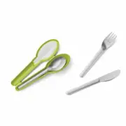Emsa Cutlery Set Clip & Go 3 pcs. with Case Travel Cutlery Camping Cutlery St...