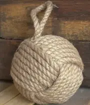 Moby Dick Specialties Nautical Doorstop Rope Decor 5 inch