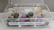 Mixed Crystal Minerals Natural Assorted Collection Box Ruby Falls Souvenirs