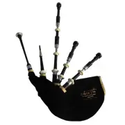 Scottish Highland Bagpipes - Engraved Slides and Ferrules (B4)