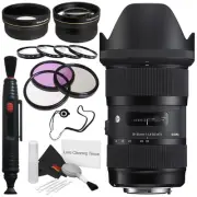 Sigma 18-35mm f/1.8 DC HSM Art Lens for Canon # 210-101 + 72mm 3 Piece Filter Ki