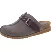 Sofft Women's Loretta Slip On Mule Grey/Chocolate Size 11 #ES0024008 New in Box!