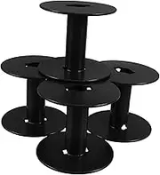 TEHAUX 4Pcs Plastic Thread Spools for Efficient Wire Storage Durable and Lightweight Embroidery Bobbins for Organizing Cords and Threads Homes and Labs