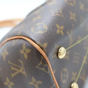 LOUIS VUITTON LV 路易威登 #450 原花抓皺肩背包 Tivoli PM M40143 二手