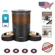 Luxury 5G WiFi Automatic Cat Feeder for 2 Cats - Programmable & Remote Control