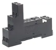 DPDT 10A DIN Rail Mount Relay Cradle Base 10A 250V Pack of 1