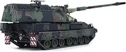 1/72 Scale Alloy German PZH2000 Self-Propelled Howitzer Vehicle Fighter Military Diecast Tank Model for Collection