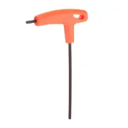 T-Handle Hex Key Wrench 4mm S2 Steel T-Key Inner Hexagon Spanner, Orange