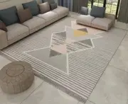 Modern Geometric Rectangular Carpet Sofa mat Coffee Table Blanket - bk05
