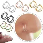 Double Hoop Nose Ring Piercing Earrings Piercing Spiral Nose Ring Punk Style