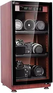 Photographic Equipment Sealed Drying Box, Electronic Moisture-Proof Storage Box, Camera Display Cabinet,Brown,50L