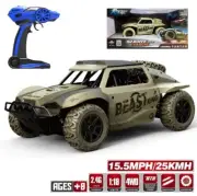 RC Car 4WD 2.4Ghz Remote Control Car RC Truck Off-Road Racing Army Green Buggy