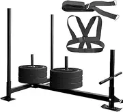 Happybuy Fitness Sled Red Training Sled 21Inch Speed Training Sled for Athletic Exercise and Speed Improvement (Black HRRK09A)