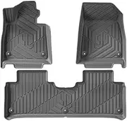 Compatible With LEAPMOTOR C11 2023-2025 TPE Floor Mats & Cargo Liners, All Weather Backrest Mats Trunk Mat TPE Heavy Duty WP Pad(3PCS Floor Mats)