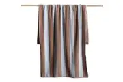 Canningvale Striped Cabana Cotton Terry Beach Quick-Drying Soft Towel Nutmeg