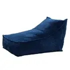 Cadence & Co. Wilde Ribbed Luxe Fleece Beanbag Cover (Teal) W80 x D98 x H74cm