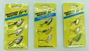 Panther Martin Spinner Fish Lure (3 Packs of 3) Bait Multicolor Brass Best silve