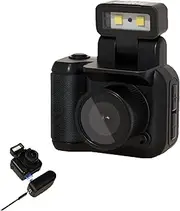 Flexsmartt-Point-and-Shoot Mini Camera,Mini Camera Keychain,Flexsmartt Mini Camera-with Charging Base & 1.44 Inch HD Screen,90° Flip Flash, 1080p Video, 6 Filters,0 Second Interval Recording (Black)