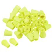 Bell End Stopper Cord Rope Lock for Drawstring Bag, Chartreuse 100pcs