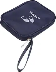 Portable First Aid Kit Medicine Storage Bag Large Medicine Organizer Outdoor Travel Case Zipper Closure