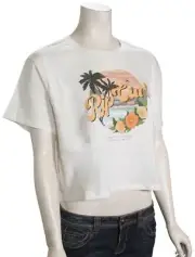 Rip Curl On The Coast Crop T-Shirt - Bone - New