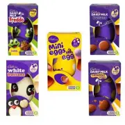 5x Cadbury Easter Egg Milk White Caramel Variety Selection Eggs bundle