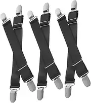 COSMEVIVI Elastic Mattress Sheet Fasteners Holder 6pcs Boot Clip Binding Straps Straps for Scooters Bikes Cargo