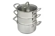 Pyrosteel 3-Tier Steamer Set - 18cm