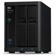 WD My Cloud PR2100 Pro Series Diskless 2-bay NAS - 1.6GHz Quad-Core CPU,4GB DDR3,RAID,backup,PLEX Media Server - Black
