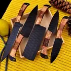 CUSTOM HANDMADE FORGED HIGH CARBON STEEL CHEF KNIFE KITCHEN KNIVES CHEF SET GIFT