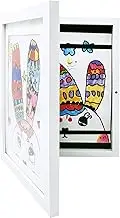 Kids Art Frame, A4 Front Opening Child Drawing Artwork Picture Frame, Horizontal and Vertical Art Display for Kids Drawings, Easy Change Artwork Display Storage Frames for Photo Crafts
