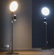 Professional 10.5" LED Ring Light with 72" Adjustable Stand and Phone Holder BLK